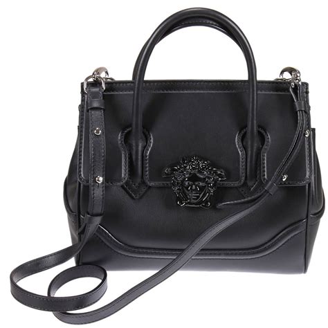 versace versus bag black|Versace purses black bronze.